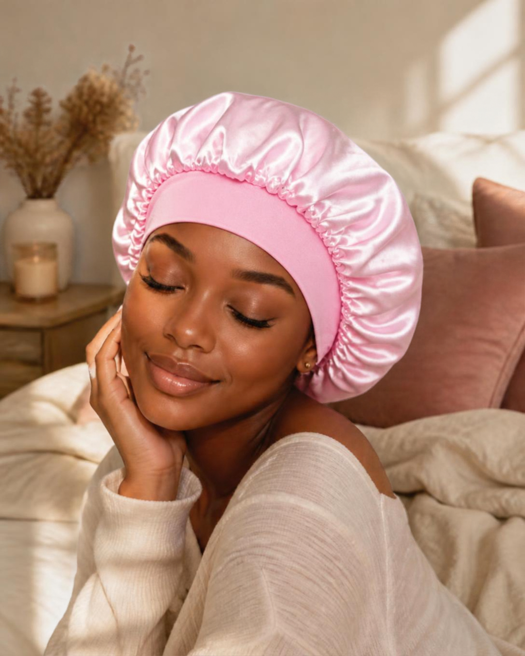 Bonnet en Satin pour Cheveux - Bonnet de Nuit