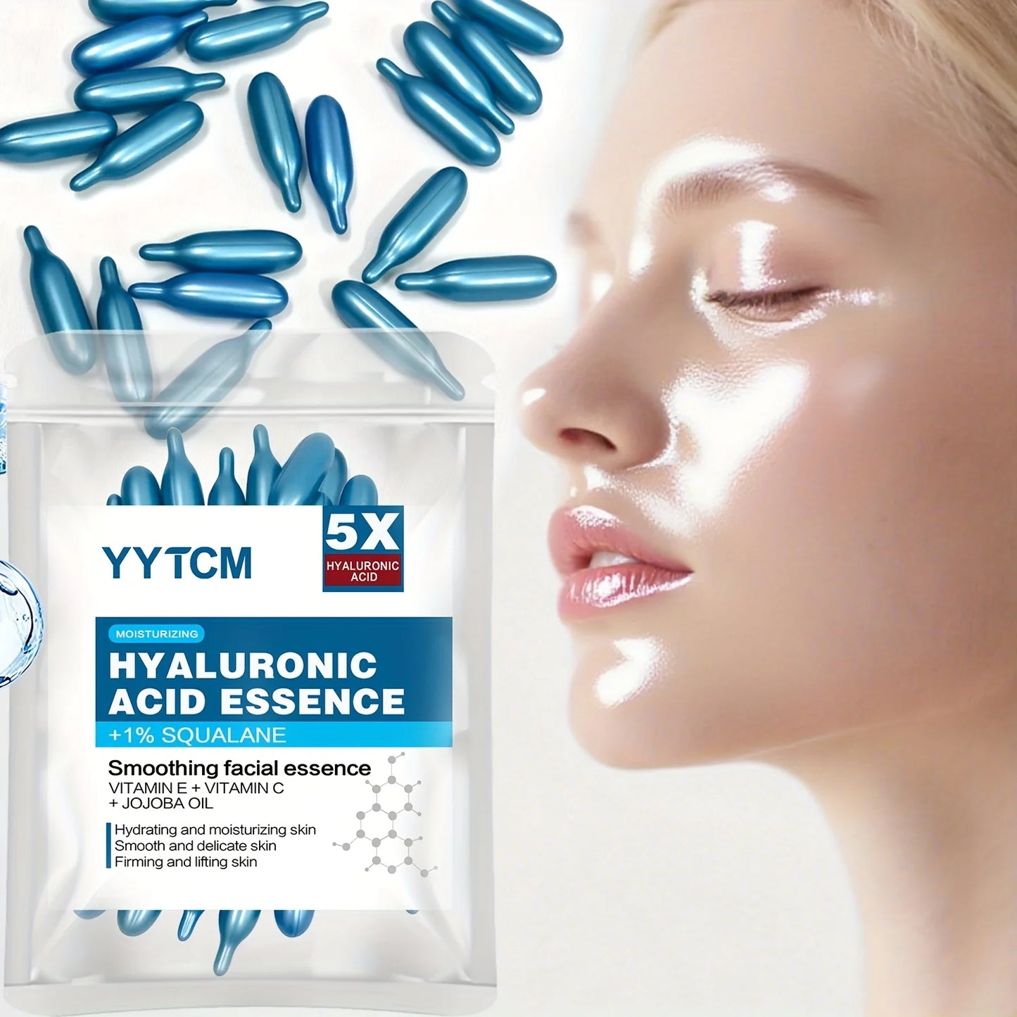 Sérum Hydratant à l'acide Hyaluronique-Capsule éclat