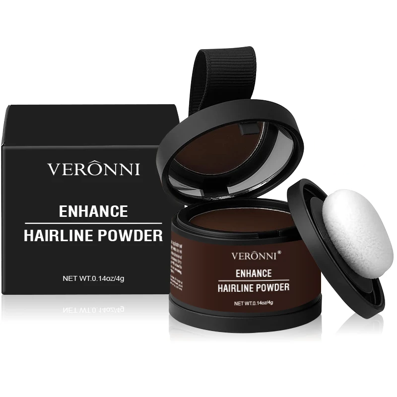Poudre correctrice de racines, teinte châtain foncé