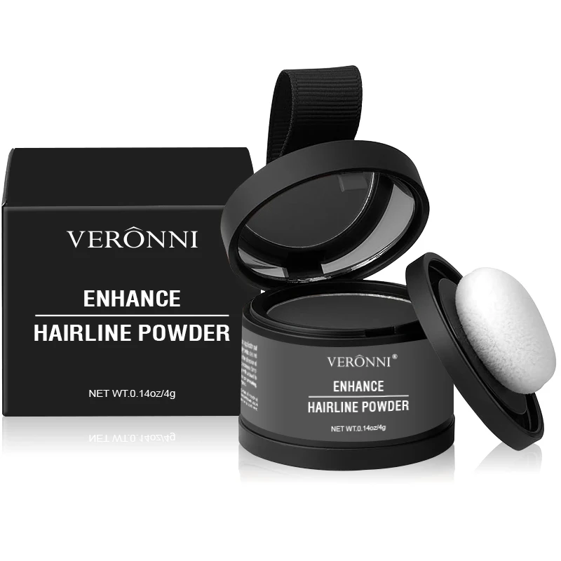 Poudre correctrice de racines, teinte gris foncé