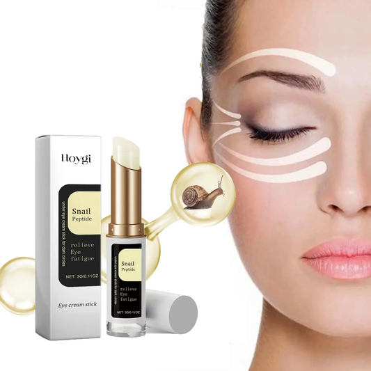 Stick contour des yeux et visage de femme montrant les zones d'application