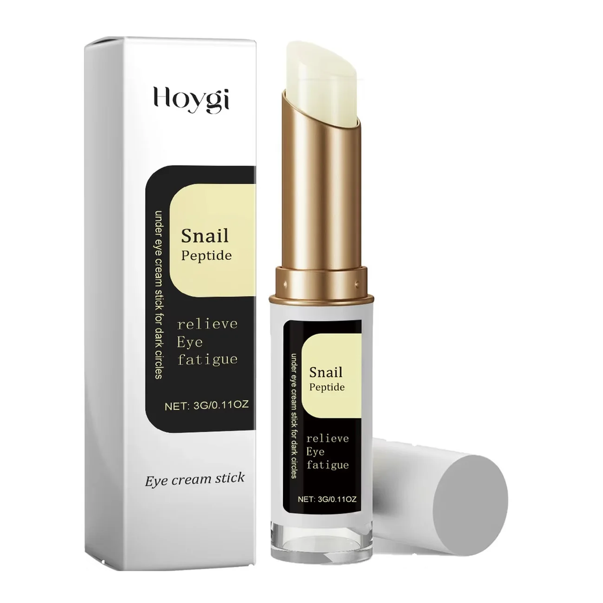 Stick contour des yeux à la bave d'escargot Hoygi avec sa boîte